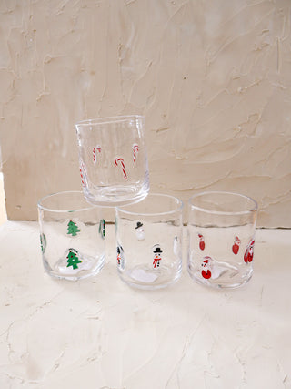 Holiday Icon Glass Cup