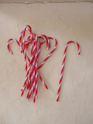 Candy Cane Drink Stirrers (Set of 10)