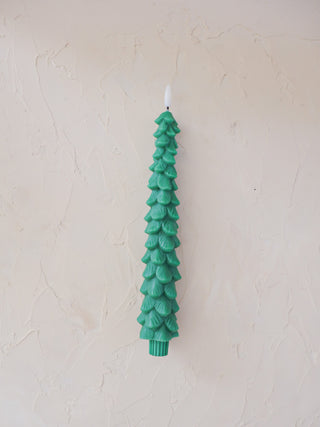 Flickering LED Tree Taper Candle Single (more colors)