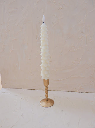 Flickering LED Tree Taper Candle Single (more colors)