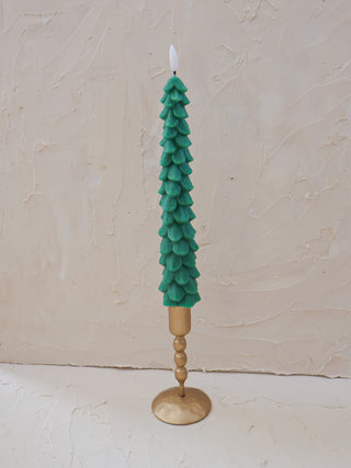 Flickering LED Tree Taper Candle Single (more colors)