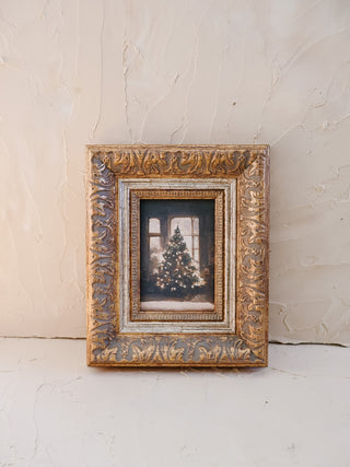 Glowing Christmas Tree Framed Wall Art