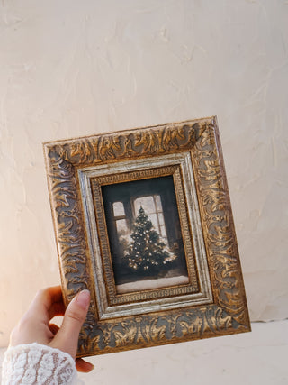 Glowing Christmas Tree Framed Wall Art