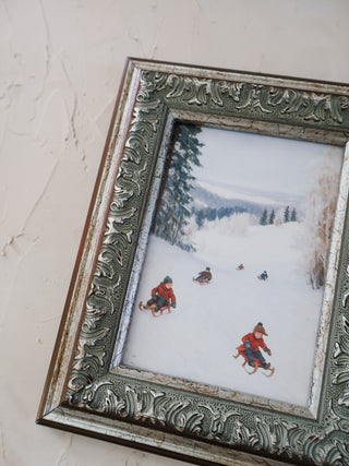 Sledding Hill Framed Wall Art