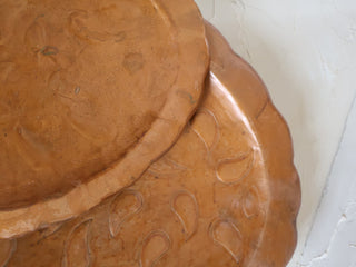 Wells Distressed Copper Tray