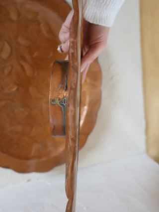 Wells Distressed Copper Tray