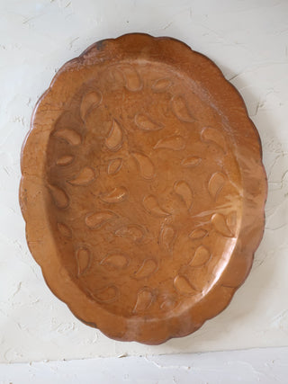 Wells Distressed Copper Tray