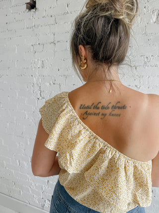 Yellow Ditsy Floral Bodysuit
