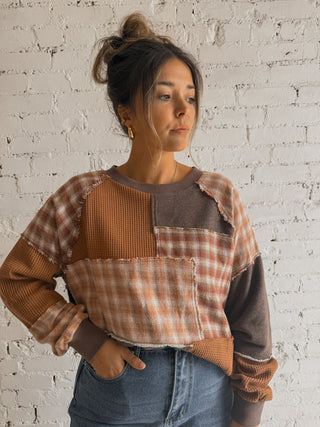 Patchwork Pullover Top