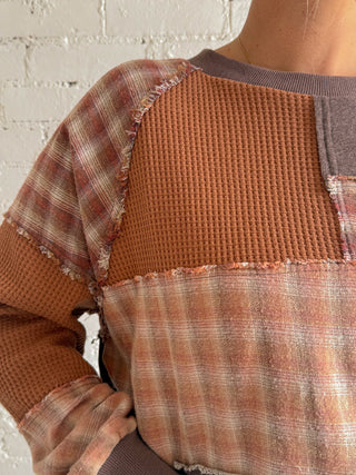 Patchwork Pullover Top