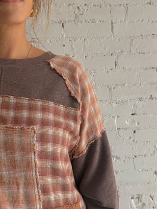 Patchwork Pullover Top