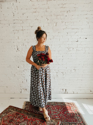 Marigold Smocked Midi Dress (two colors)