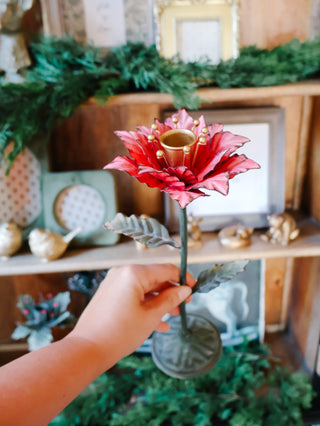 Winter Heirloom Garden Taper Holder