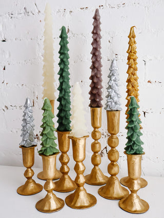 Solid Tree Shaped Taper Candle Single