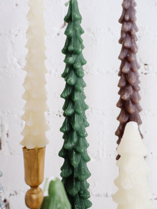 Solid Tree Shaped Taper Candle Single