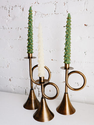 Trumpet Taper Candle Holder - Set of 3 *online exclusive*