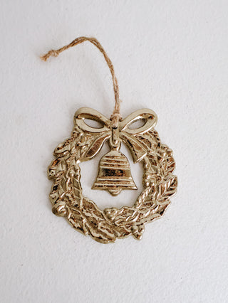 Golden Wreath Ornament