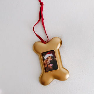 Dog Bone Picture Frame Ornament
