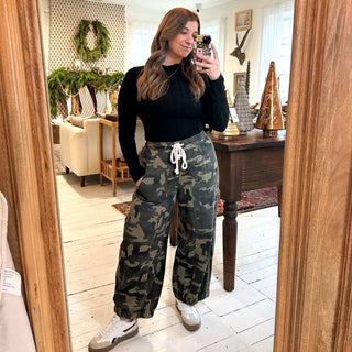 Camo Drawstring Joggers