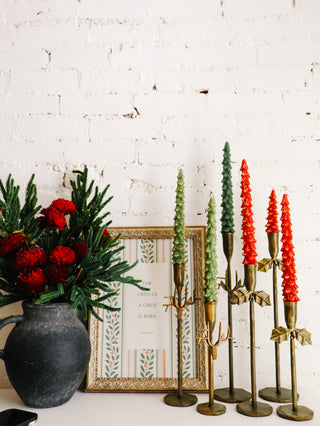 Solid Tree Shaped Taper Candle Single