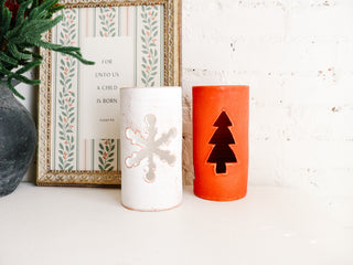 Snowflake Clay Luminary