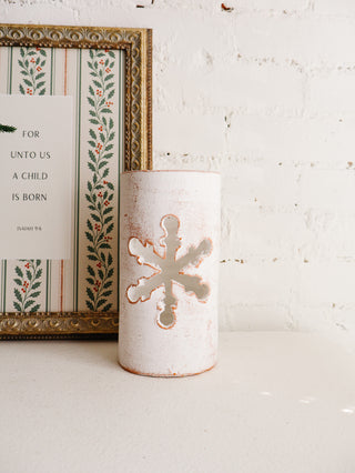 Snowflake Clay Luminary