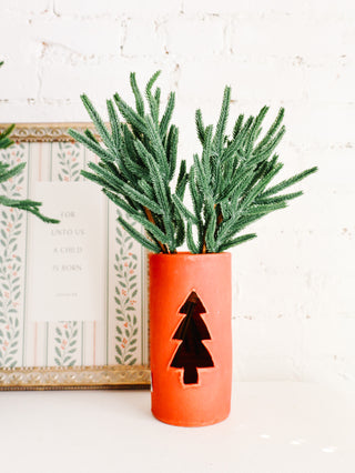 14" Faux Evergreen Stem