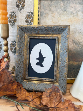 Witch Silhouette Framed Wall Art
