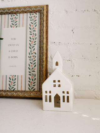 Modern White LED Ceramic Church *online exclusive*