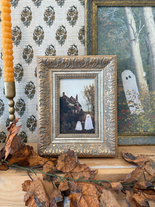 Two Ghosts In Autumn Framed Wall Art