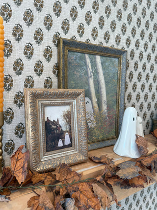 Two Ghosts In Autumn Framed Wall Art