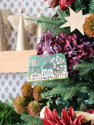 Glass Greenhouse Ornament