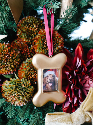 Dog Bone Picture Frame Ornament