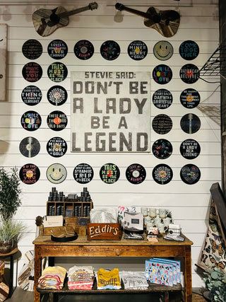 Good Old Days One-Of-A-Kind Repurposed Vinyl Art