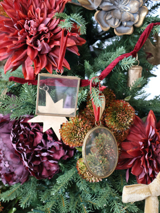 Glass & Metal Photo Frame Ornament