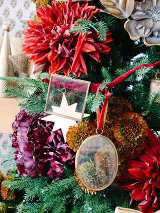 Glass & Metal Photo Frame Ornament