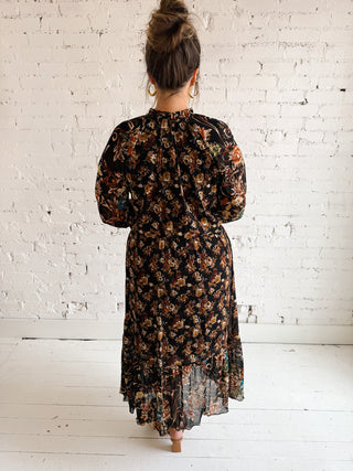 Francine Floral Mesh Maxi Dress