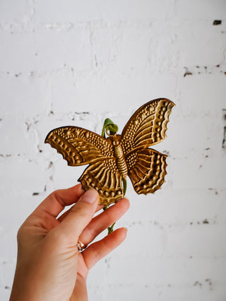Antique Gold Butterfly Ornament