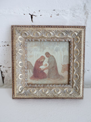 The Birth of Christ Nativity Framed Wall Art