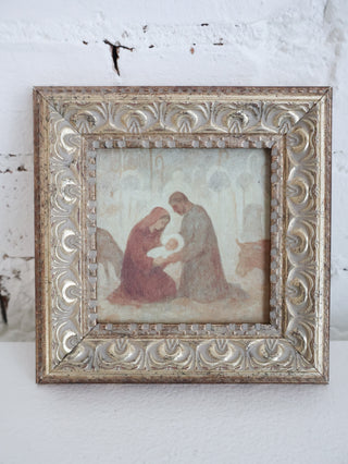 The Birth of Christ Nativity Framed Wall Art