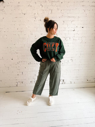 Cozy Fall Plaid Sweatshirt