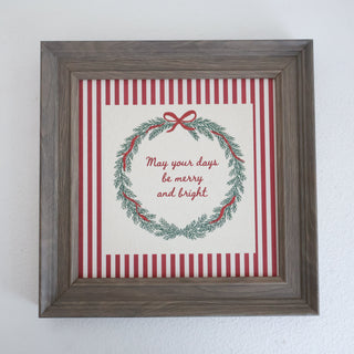 Merry & Bright Framed Wall Art