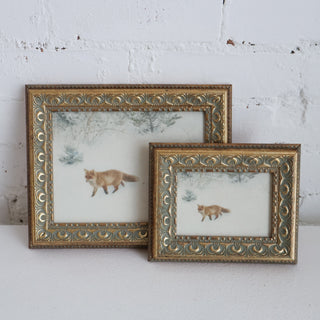 Fox In Winter Framed Wall Art