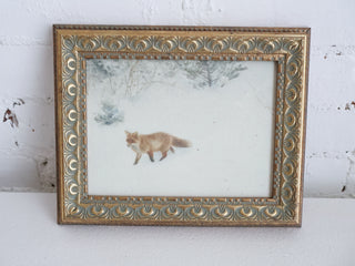 Fox In Winter Framed Wall Art