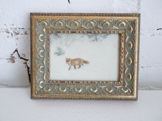 Fox In Winter Framed Wall Art