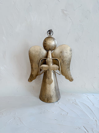 Antiqued Brass Gloria Angel