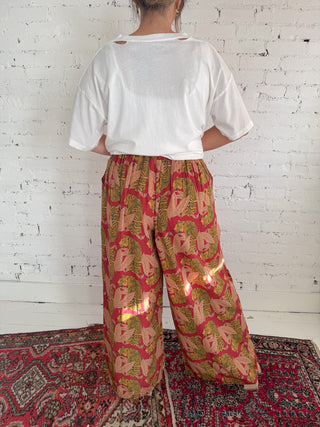 Bengal Tiger Wide-Leg Pants