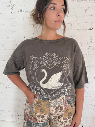 Swan Oversized Tee