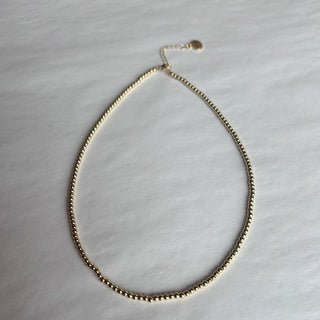 Gold Ball Necklace 3mm
