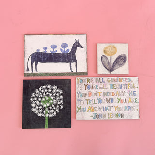 Dandelion Art Tile